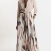 Tall Abstract Print Viscose Woven Pants