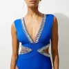 Tall Bandage Embellished Trim Cut Out Swimsuit