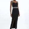 Tall Bandage Figure Form Embellished Maxi Dress