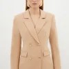 Tall Compact Essential Tailored Double Breasted Blazer
