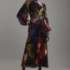 Tall Diamante Trim Floral Woven Maxi Dress