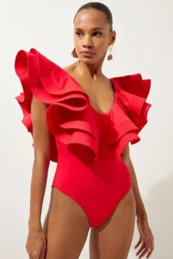 Tall Drama Frill Swimsuit