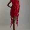 Tall Premium Viscose Georgette Panelled Ruffle Detail Woven Midi Dress