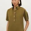 Techno Cotton Woven Short Sleeve Hardwear Detail Shirt