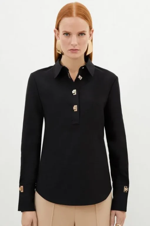 TECHNO GOLD CLASP CO-ORD