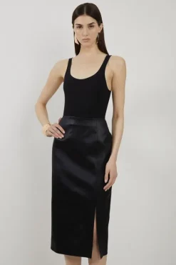 Textured Italian Satin Single Breasted Tailored Co-ord