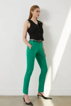 The Founder Petite Compact Stretch Slim Leg Dress Pants