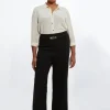 The Founder Plus Size Compact Stretch High Waisted Belted Co-ord