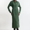 Twill Midaxi Woven Shirt Dress With Belt