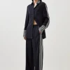 Twill Stripe Detail Pants