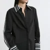 Twill Stripe Detail Shirt