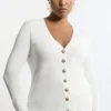 Viscose Blend Knit Cardigan