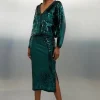Viscose Blend Sequin Knit Set