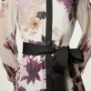 Viscose Georgette Border Print Woven Midi Shirt Dress