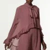 Viscose Georgette Cape Woven Mini Dress