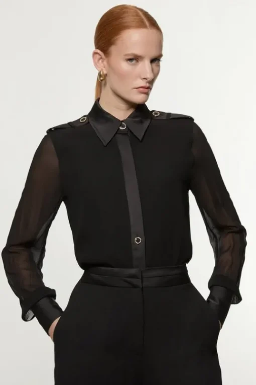 Viscose Georgette Woven Shirt