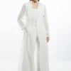 Woven Organdie Trench Coat