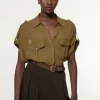 Woven Short Viscose Sleeved Shirt
