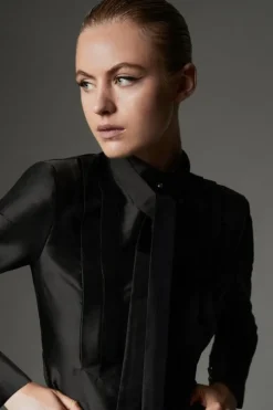Archive Collection - Taffeta Pleat Detail Shirt