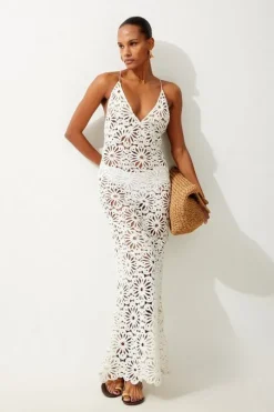 Beach Crochet Maxi Dress