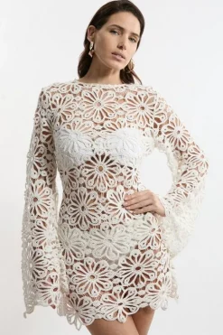 Beach Crochet Mini Dress