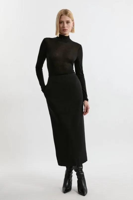 Compact Stretch Essential Tailored Skirt Co-ord