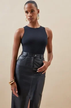 Contour Jersey Halterneck Bodysuit