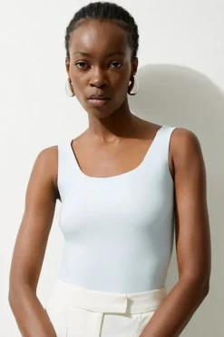 Contour Jersey Square Neck Top