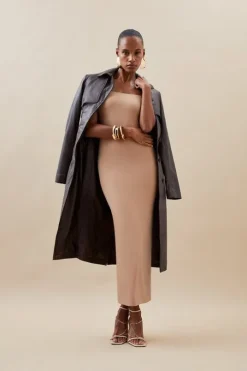 Contour Jersey Strappy Midaxi Dress