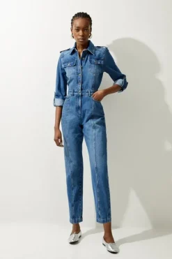 Denim Boiler Jumpsuit