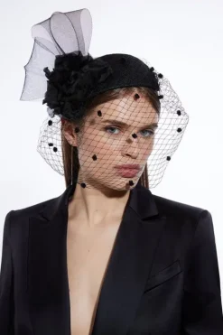 Dobby Mesh Detail Fascinator