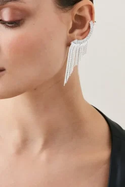 Ear Cuff Drop Detail Earring