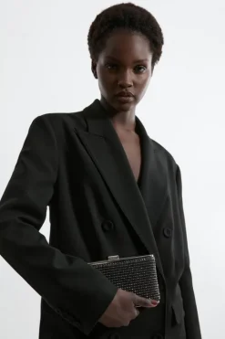 Embellished Box Clutch