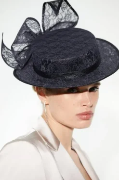 Emily-London Lace Detail Boater