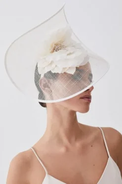 Flower Trim Headband Fascinator