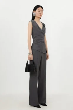 Grey Marl Woven Wool Mix Set