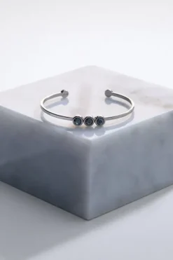 Hand Set European Crystal Trio Cuff