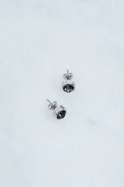 Hand Set European Crystal Solitaire Stud Earrings