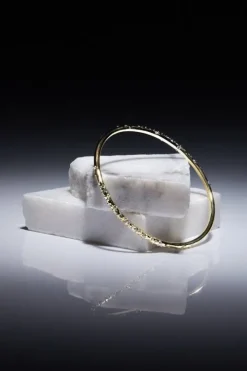 Hand Set European Crystal Sprinkle Bangle