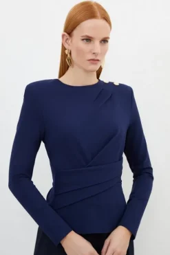 Jersey Ponte Twist Hardwear Top