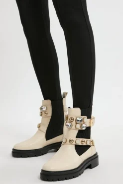 Leather Embellished Chelsea Boot