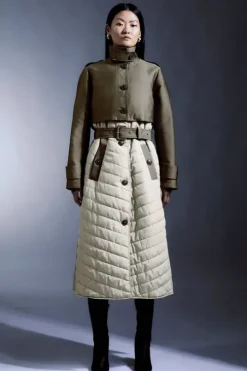 Lightweight Padded Hybrid Trench Coat