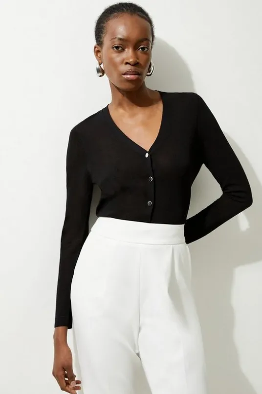 Lightweight Viscose Blend Summer Knit Cardigan