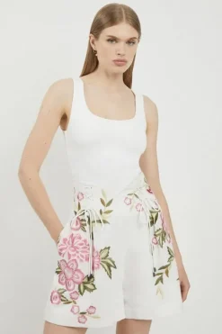 LINEN EMBROIDERED CO-ORD