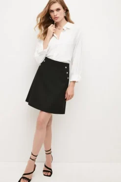 Petite Essential Techno Woven Skirt