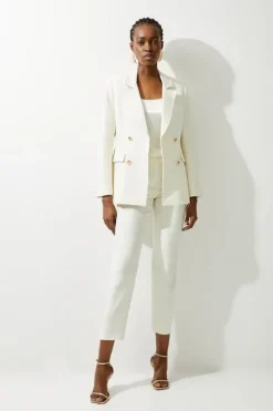 Petite Tailored Doubled Breasted Blazer