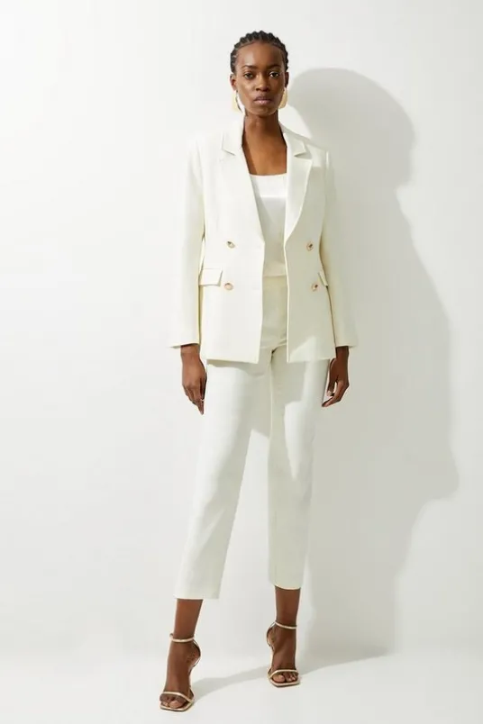 Petite Tailored Doubled Breasted Blazer