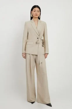 Premium Herringbone Linen Tailored Suit