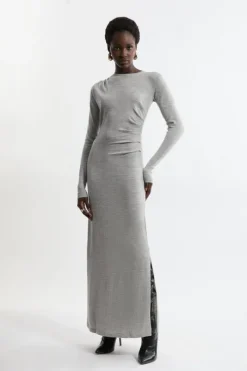 Premium Yarn Collection - Extra Fine Merino Wool Maxi Knit Dress