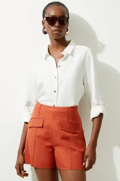 PUFF SLEEVE LINEN CO-ORD